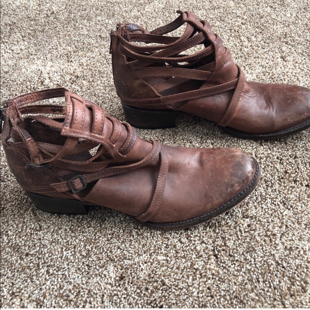 Freebird brown booties- SOLD